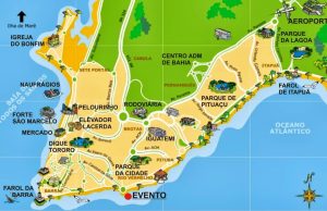 Mapa de Salvador de Bahía